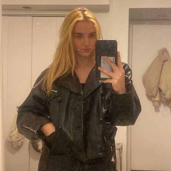 Vintage leather jacket - Picture 3 of 3